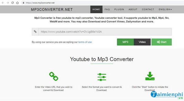 Trang web tải mp3 từ youtube